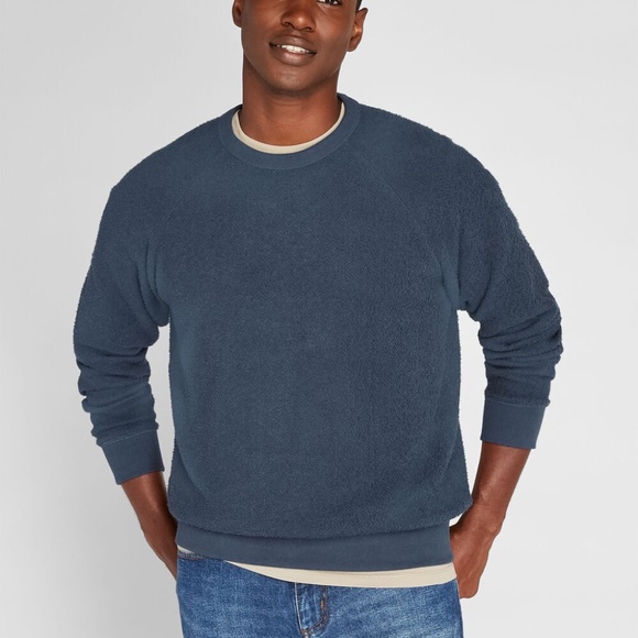 Long Sleeve Bouclé Sweatshirt - Brand New - NEVER WORN - India ink